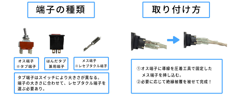 スイッチの基礎知識】端子の種類｜SwitchLabo｜スイッチラボ